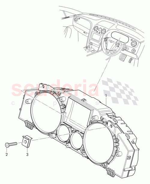 Part Diagram for Bentley 3W0 920 851 S