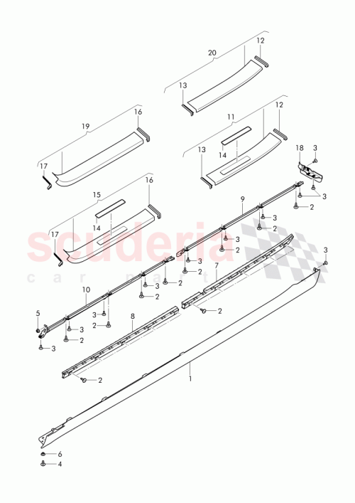 Part Diagram for Bentley 3W8853714H