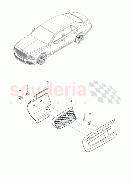 Part Diagram for Bentley 3Y0821471A