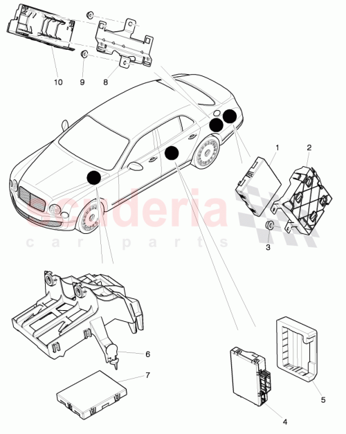 Part Diagram for Bentley 4H0907468AH