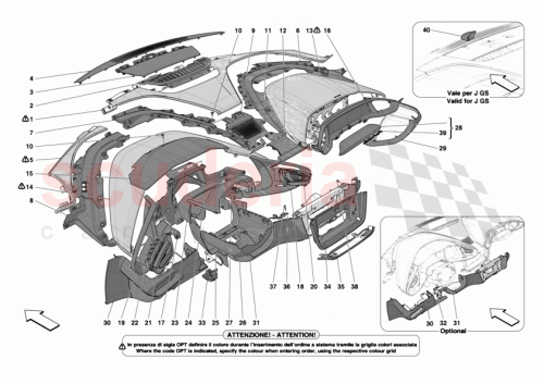 Part Diagram for Ferrari 942856