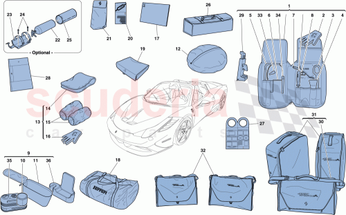 Part Diagram for Ferrari 334066