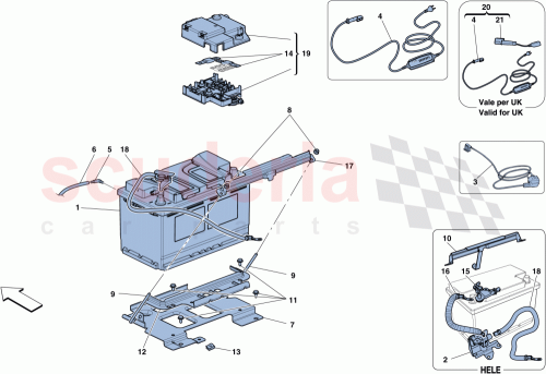 Part Diagram for Ferrari 301911