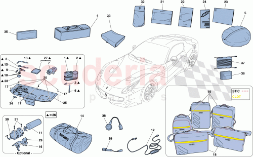 Part Diagram for Ferrari 89112300