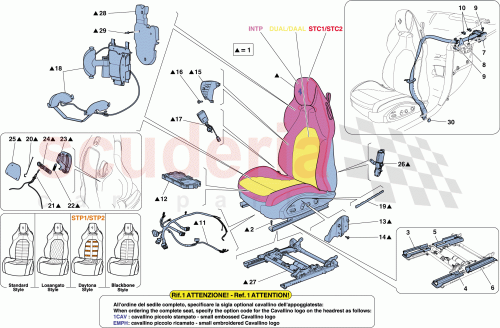 Part Diagram for Ferrari 852246