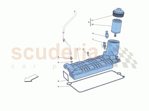 Part Diagram for Ferrari 253104