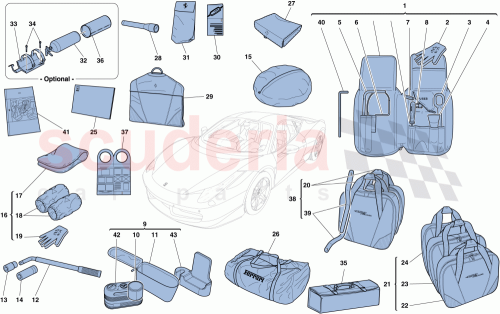 Part Diagram for Ferrari 84254300