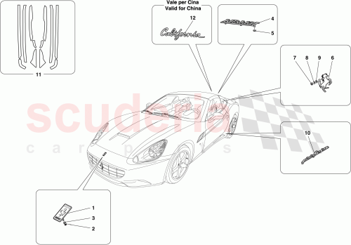 Part Diagram for Ferrari 70001947