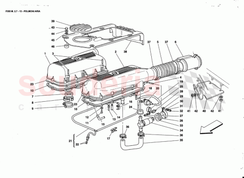 Part Diagram for Ferrari 153926