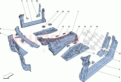 Part Diagram for Ferrari 325400