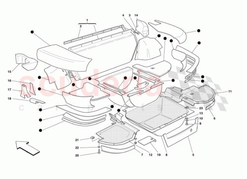 Part Diagram for Ferrari 1001040