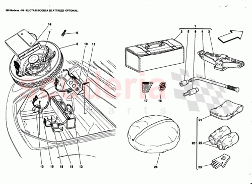 Part Diagram for Ferrari 65748600