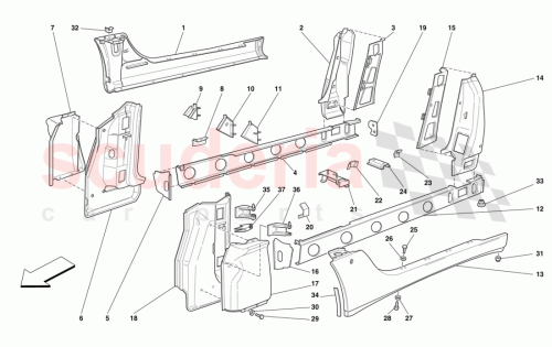 Part Diagram for Ferrari 64307000