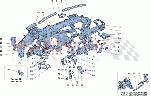 Part Diagram for Ferrari 84706900