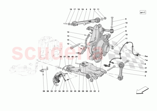 Part Diagram for Ferrari 951356