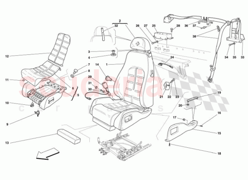 Part Diagram for Ferrari 672822