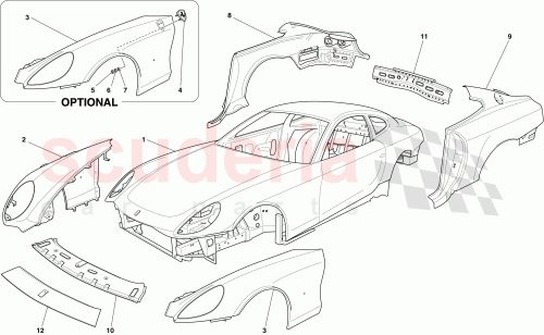 Part Diagram for Ferrari 66994311