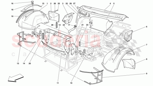 Part Diagram for Ferrari 64330500
