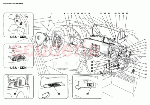 Part Diagram for Ferrari 16132324