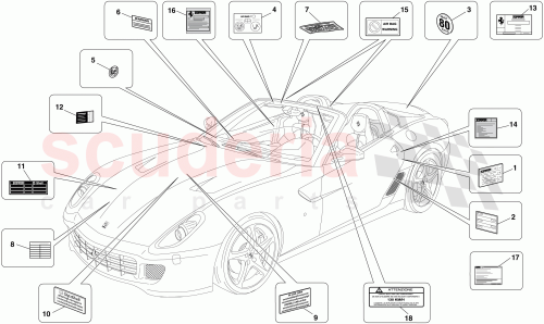 Part Diagram for Ferrari 270860
