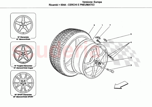 Part Diagram for Ferrari 249558