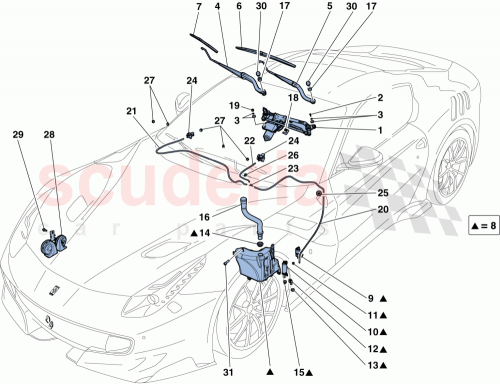 Part Diagram for Ferrari 81632900