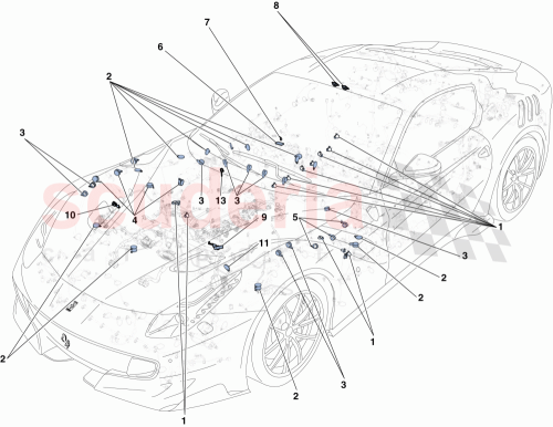 Part Diagram for Ferrari 325866