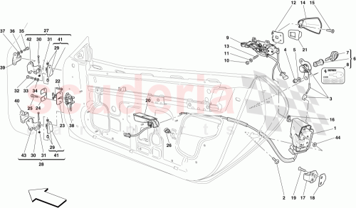 Part Diagram for Ferrari 69960100