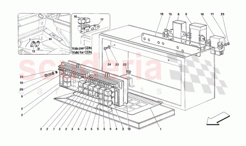 Part Diagram for Ferrari 163224