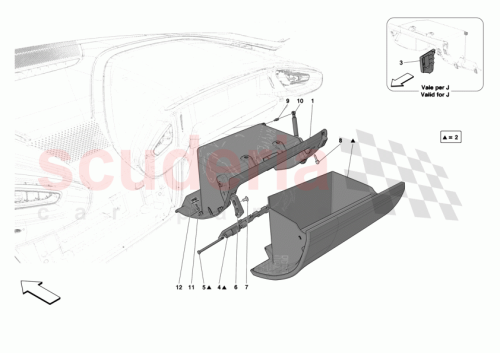 Part Diagram for Ferrari 70008483