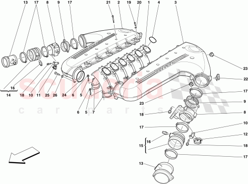 Part Diagram for Ferrari 255553