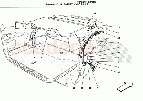 Part Diagram for Ferrari 80807200