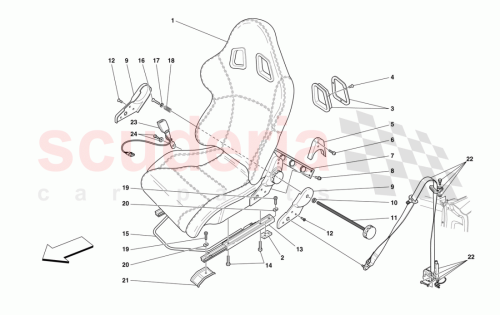 Part Diagram for Ferrari 66156700