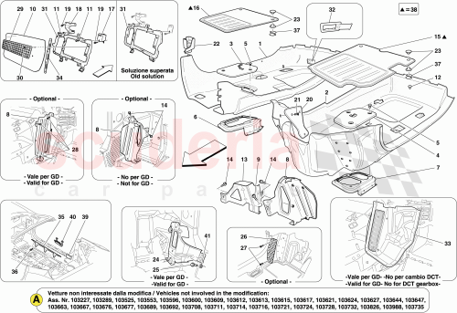 Part Diagram for Ferrari 82069300