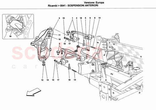 Part Diagram for Ferrari 238041