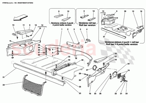 Part Diagram for Ferrari 14371974