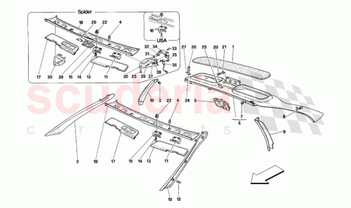 Part Diagram for Ferrari 63922200