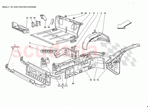 Part Diagram for Ferrari 64513800