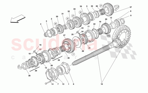 Part Diagram for Ferrari 155720