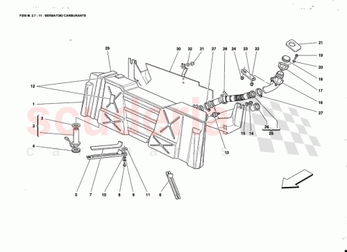 Part Diagram for Ferrari 168374
