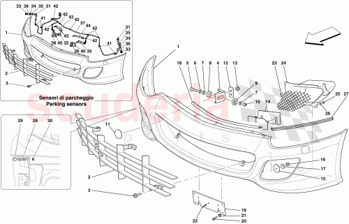 Part Diagram for Ferrari 84343110