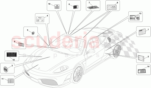 Part Diagram for Ferrari 251781