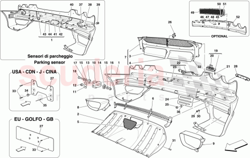 Part Diagram for Ferrari 83111810