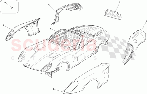Part Diagram for Ferrari 69009711