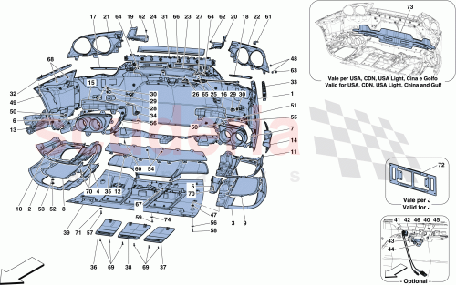 Part Diagram for Ferrari 88130600