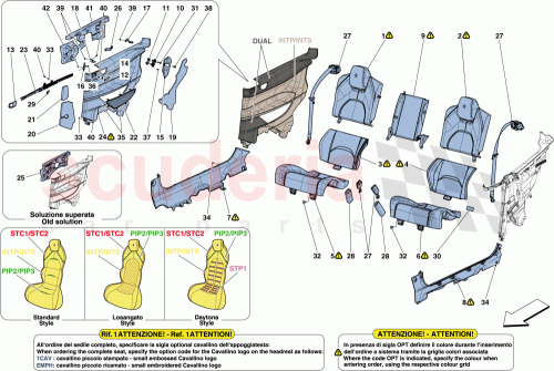 Part Diagram for Ferrari 88918700