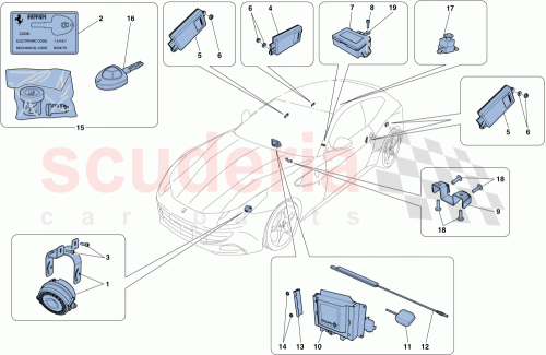 Part Diagram for Ferrari 86473100