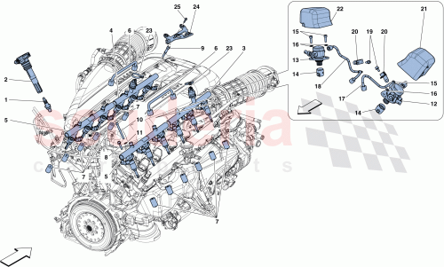 Part Diagram for Ferrari 14306434