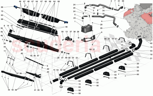 Part Diagram for Ferrari 303655