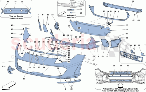 Part Diagram for Ferrari 88769900